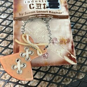 COPY - New Industrial Chic By Susan Lenart Kazmer Pendant bustier, rare